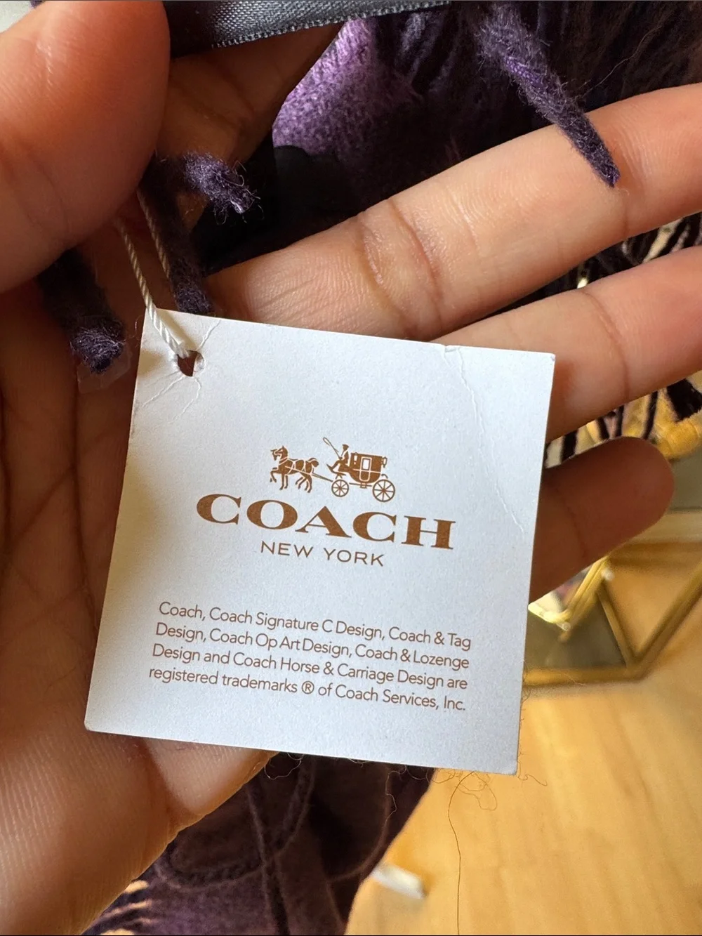 Coach signature scarf